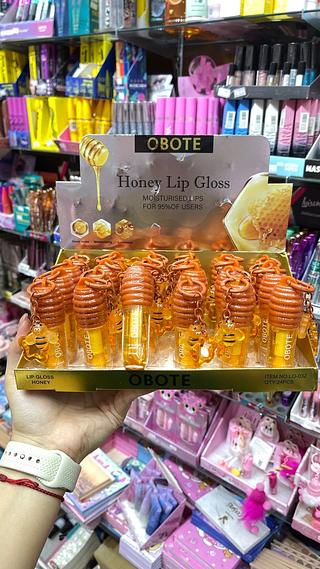 Honey lip gloss mel obote chaveiro