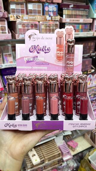 Batom líquido matte beijo de neve