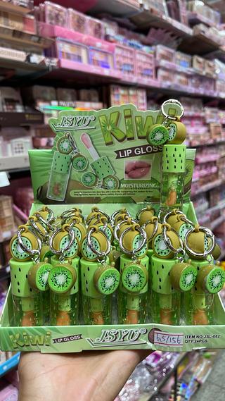 Lip gloss de kiwi com chaveiro JSYU