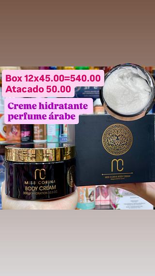 Creme hidratante perfume arabe preto