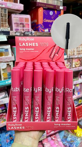 Máscara para cílios alonga define mascra lashes up long master ruby rose