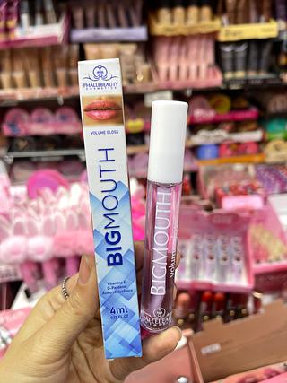 Volume gloss bigmouth phallebeauty lip volumão vitamina E D-pantenol ácido hialurônico Rosa