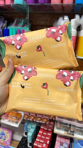 Lenço umedecido demaquilante guaraná fenzza