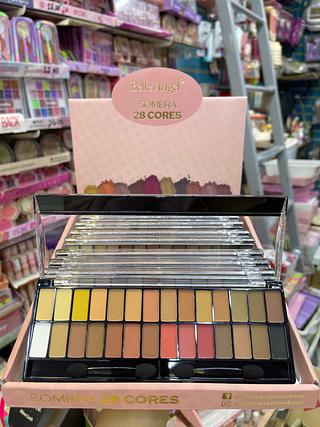Paleta de sombras 28 cores nude belle angel