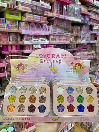 Paleta de sombra glitter love rain