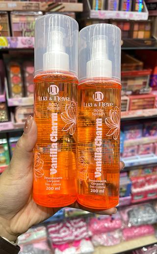 Body splash vanilla charm lua e neve desodorante corporal colônia