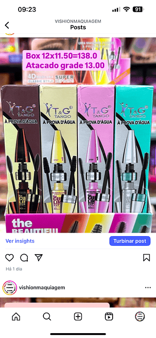 Rímel máscara de cílios tango à prova d’agua