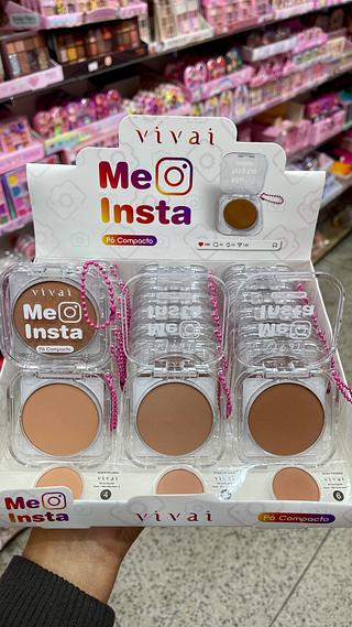 Me lnsta pó compacto com chaveiro VIVAI