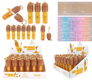Lip gloss honey brillo labial lucky model