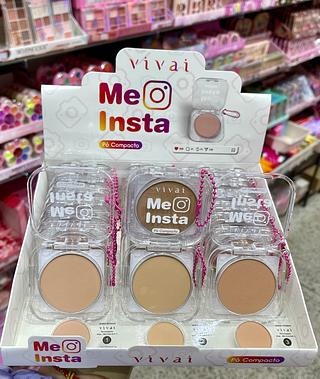 Me insta Pó compacto com chaveiro VIVAI