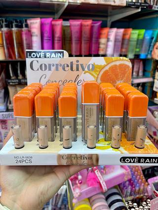Corretivo líquido love rain tampa laranja