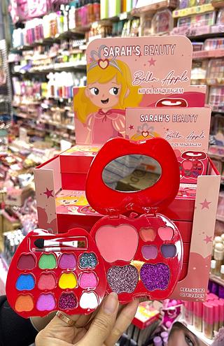 Kit de maquiagem sombra bella Apple estojo maçã infantil