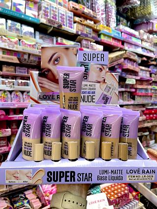 Base líquida super star lumi-matte love rain 65ml