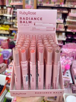 Lip balm radiance balm ruby rose linha rosa batom bastão