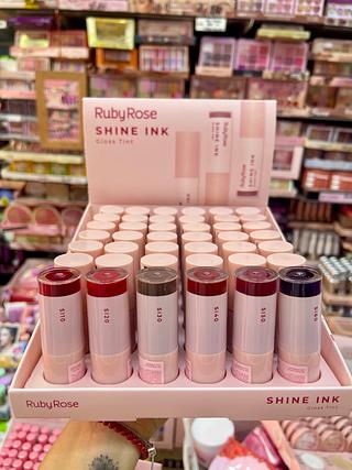 Gloss tint shine ink ruby rose linha rosa