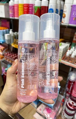 Body splash pink summer lua e neve desodorante corporal colônia