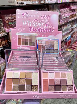 Whisper twilight paleta de sombras beijo de neve