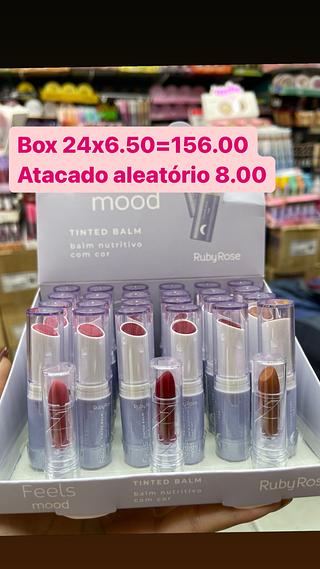 Tinted balm nutritiva com cor feels mood ruby rose hidratante