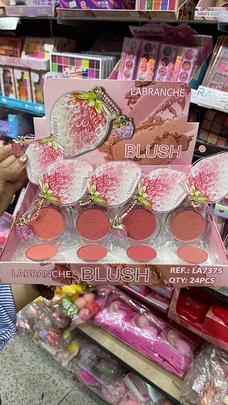 Blush compacto morango com cheiro LABRANCHE