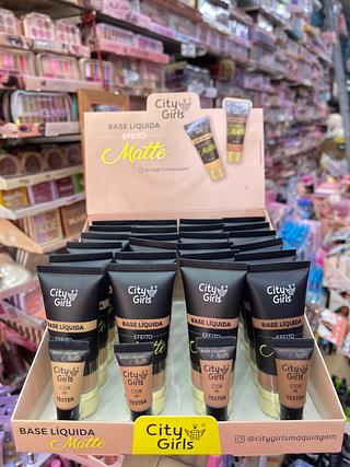 Base líquida matte city girls box B escuro