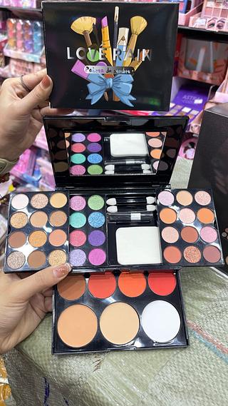 Kit estojo de maquiagem love rain maleta