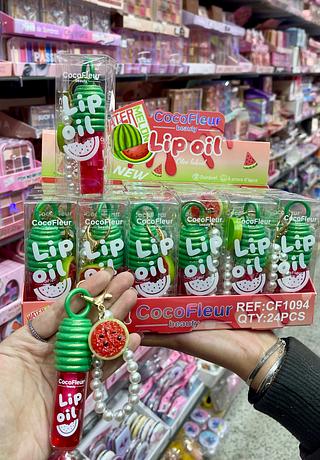 Lip oil melancia com cheiro cocofleur