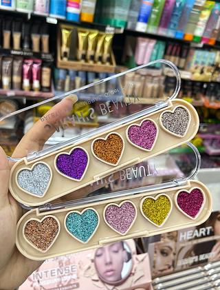 Paleta de sombra glitter heart Sarah’s Beauty