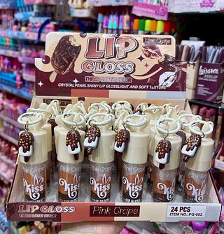 Lip gloss kiss pink crape