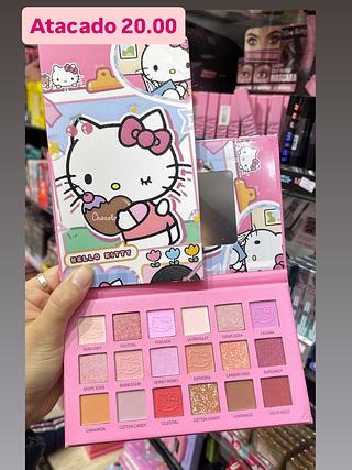 Paleta de sombras hello kitty c/ 18cores