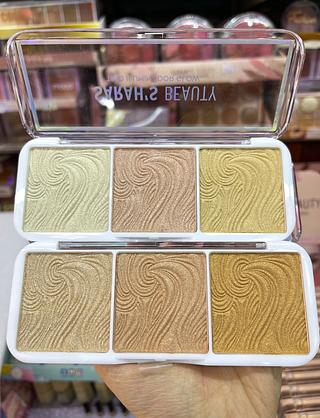 Paleta trio iluminador glow Sarah’s Beauty