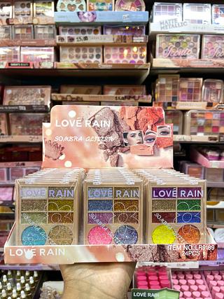 Paleta de sombra glitter love rain