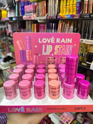 Blush bastão stick jelly tint lip stain love rain