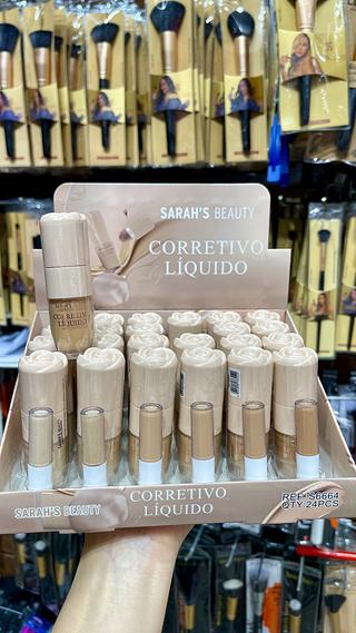 Corretivo líquido com esponjinha Sarah’s Beauty