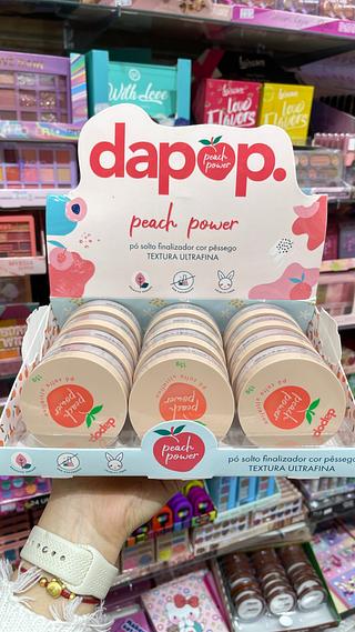 Pó solto pêssego peach Dapop