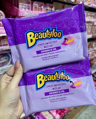 Lenço umedecidos micelar cheirinho de uva ldobeautyloo