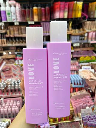 Água mineral revitalizante demaquilante limpa hidrata E recital a a pele 290ml MAX LOVE