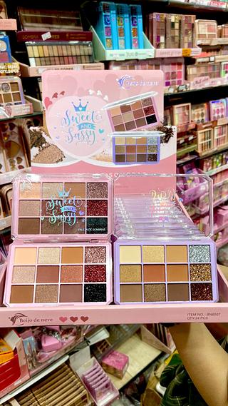 Paleta de sombras e glitter beijo de neve