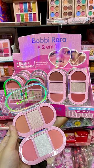 Paleta 2em1 blush +ilumindor Bobbi Rara